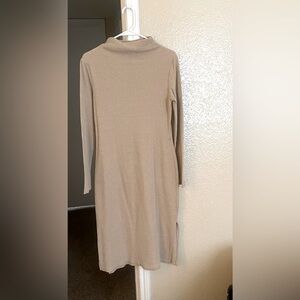 Tan sweater dress